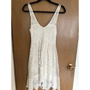 White Lace Free People Dress